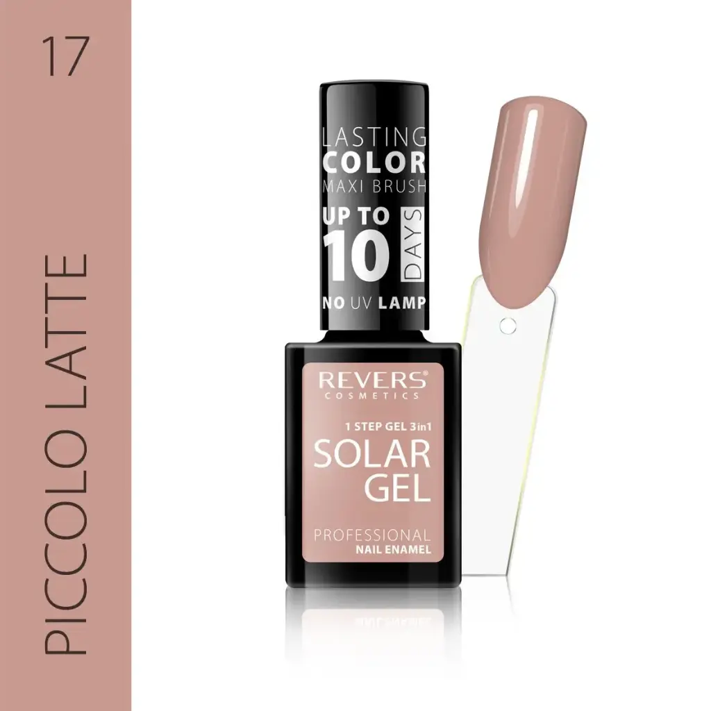Revers Solar Gel 17 PICCOLO LATTE βερνίκι νυχιών  χωρίς λάμπα