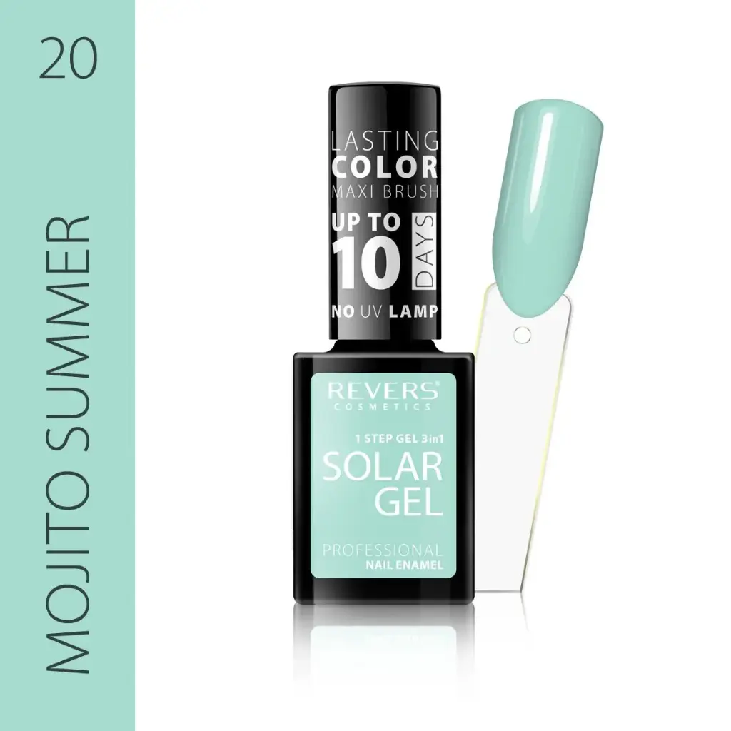 Revers Solar Gel 20 MOJITO SUMMER  βερνίκι νυχιών χωρίς λάμπα