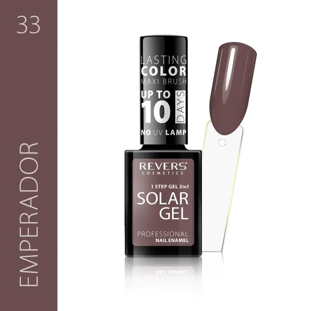 Revers Solar Gel 33 Emperador βερνίκι νυχιών χωρίς λάμπα