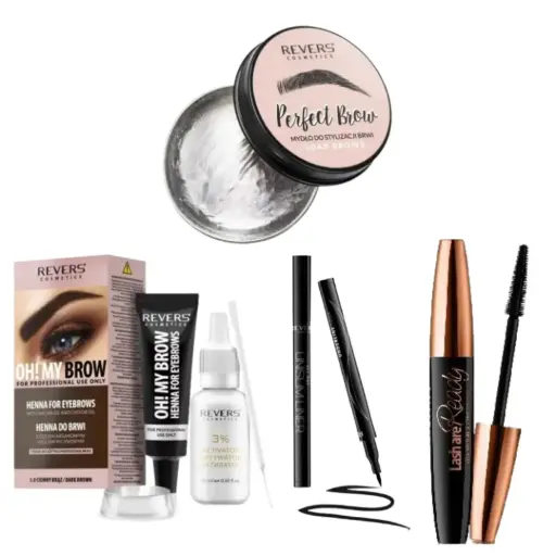 🖤 REVERS EYE & BROW PRO SET Complete look  με επιλογή χρώματος στη henna!