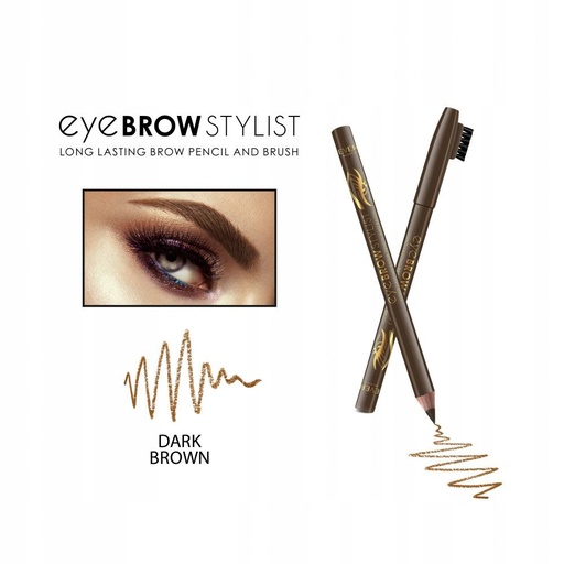 [brow15] Eye BROW STYLIST long lasting brow pencil & brush DARK BROWN 03